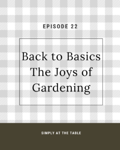 The joys of gardening