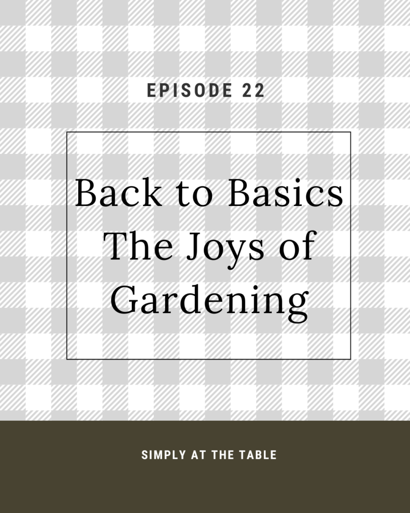 The joys of gardening